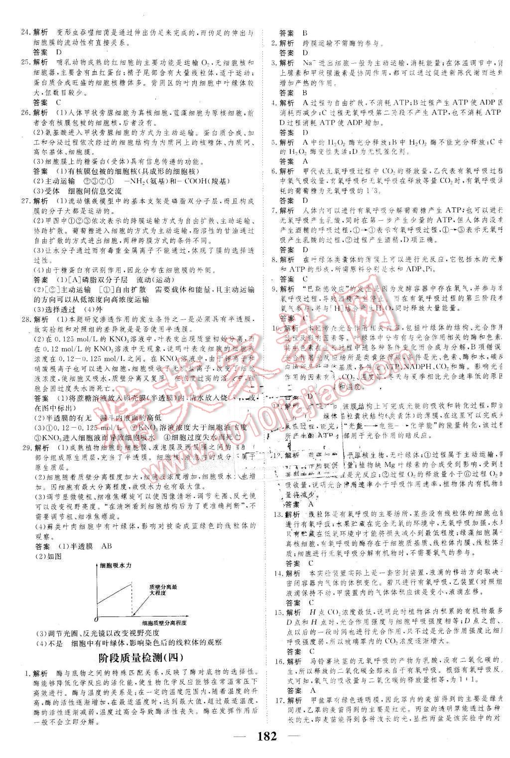 2016年新課標學案高考調(diào)研生物必修1 第30頁