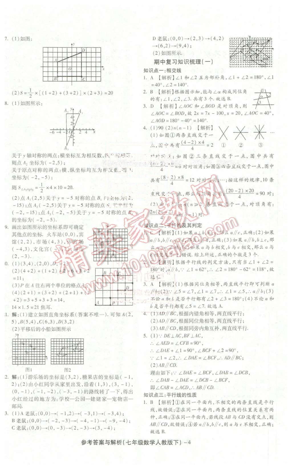 2016年練考通全優(yōu)卷七年級(jí)數(shù)學(xué)下冊(cè)人教版 第4頁(yè)