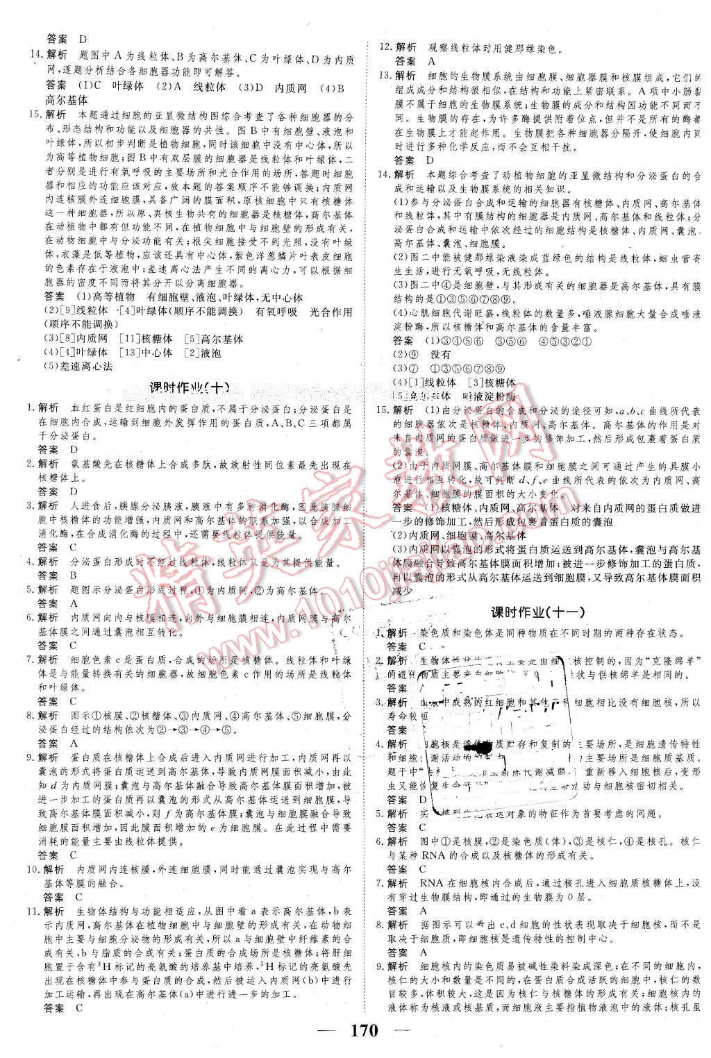 2016年新課標(biāo)學(xué)案高考調(diào)研生物必修1 第18頁