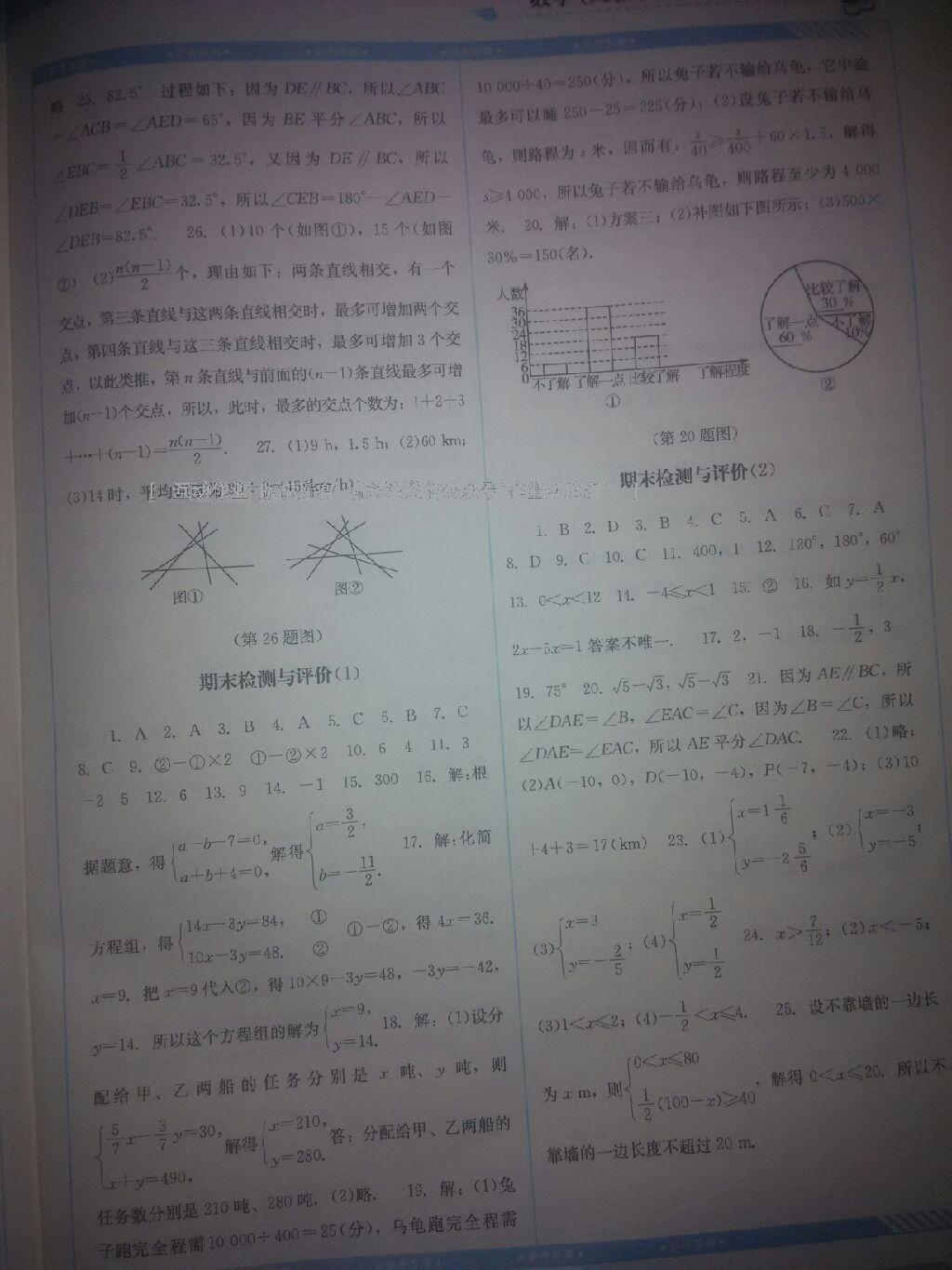 2016年课程基础训练七年级数学下册人教版 第52页