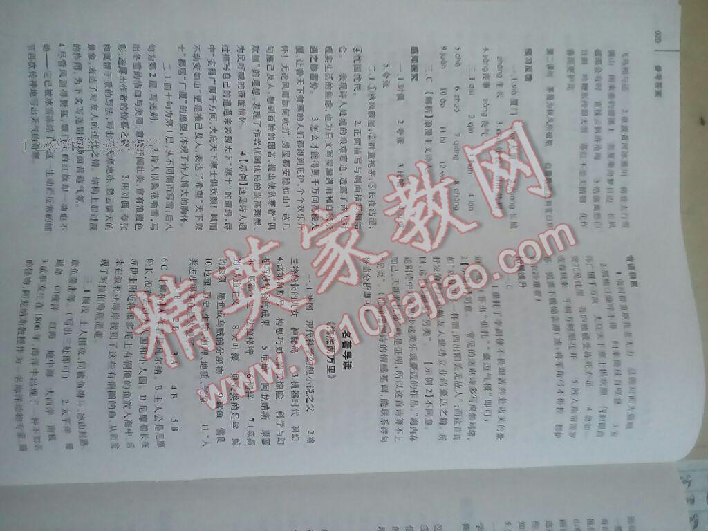 2015年基礎(chǔ)訓(xùn)練八年級(jí)語(yǔ)文下冊(cè)人教版河南省內(nèi)使用 第29頁(yè)