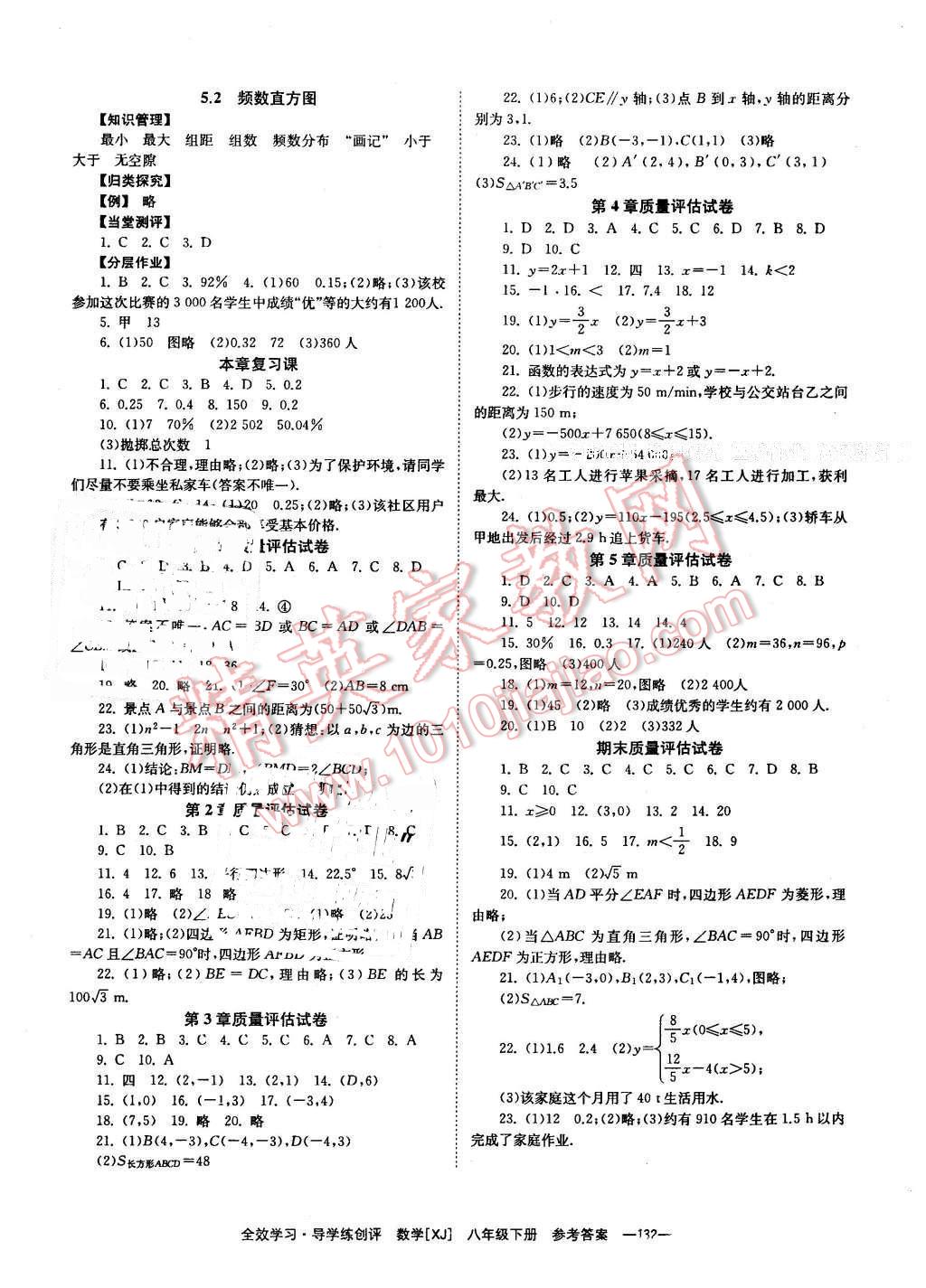 2016年全效學習八年級數(shù)學下冊湘教版 第8頁