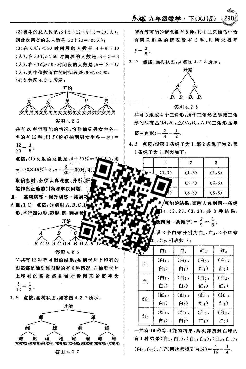 2016年特高級(jí)教師點(diǎn)撥九年級(jí)數(shù)學(xué)下冊(cè)湘教版 第4章 概率第31頁