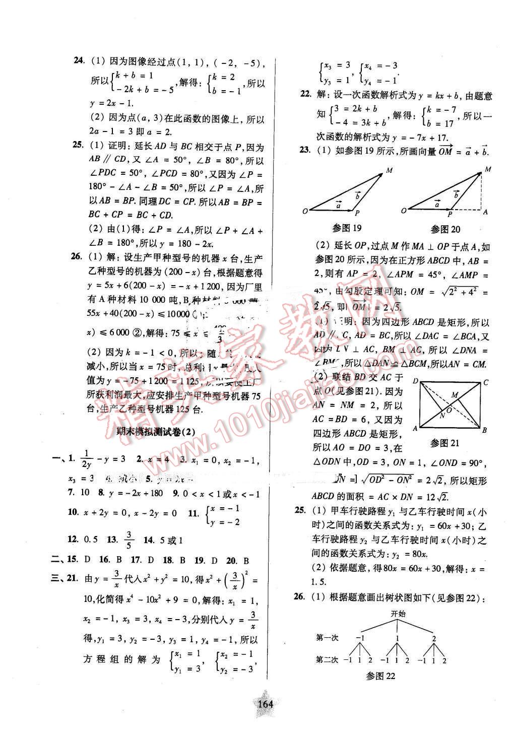 2016年一卷通關(guān)八年級(jí)數(shù)學(xué)第二學(xué)期 第20頁(yè)