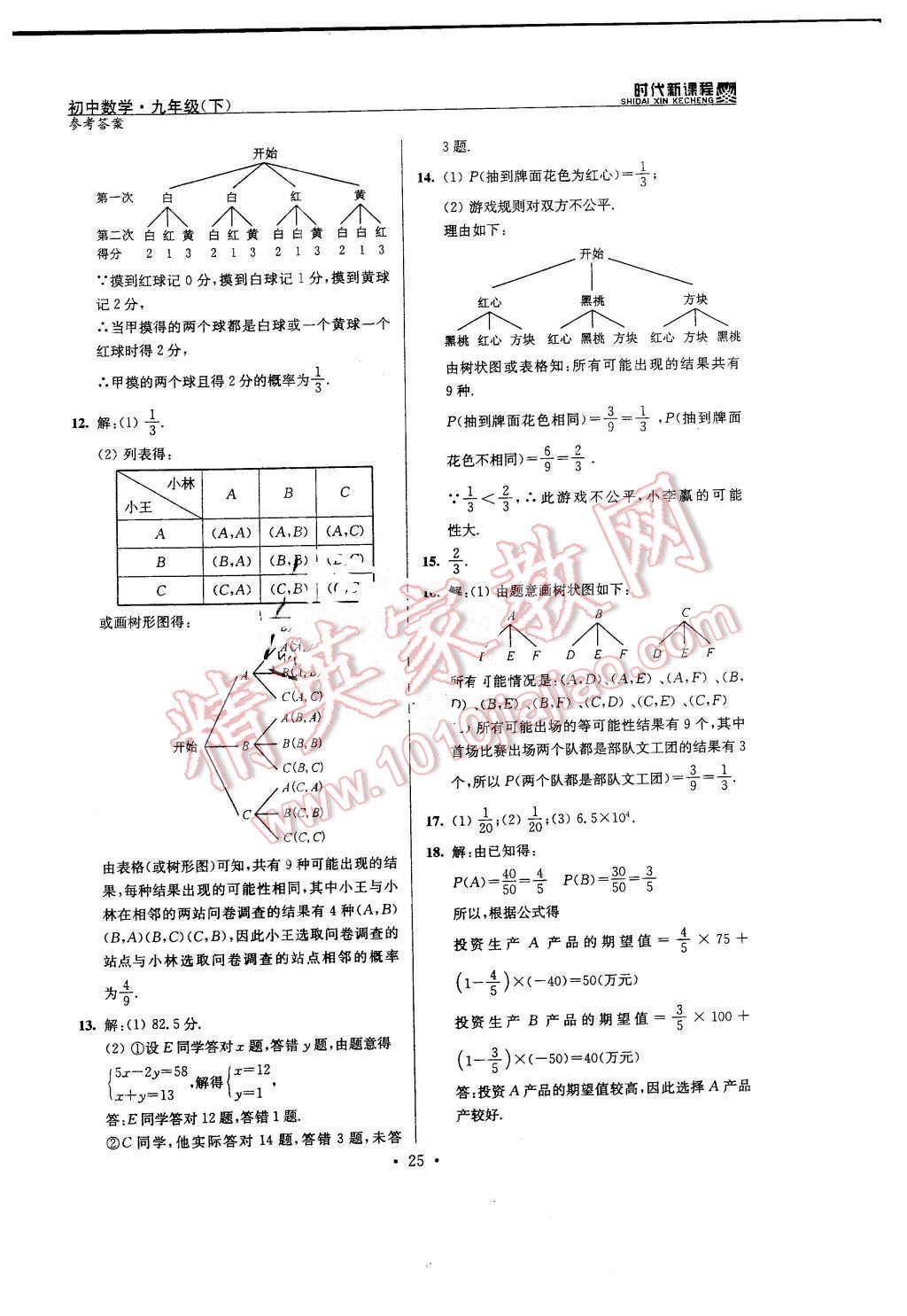 2016年時(shí)代新課程初中數(shù)學(xué)九年級(jí)下冊蘇科版 第25頁