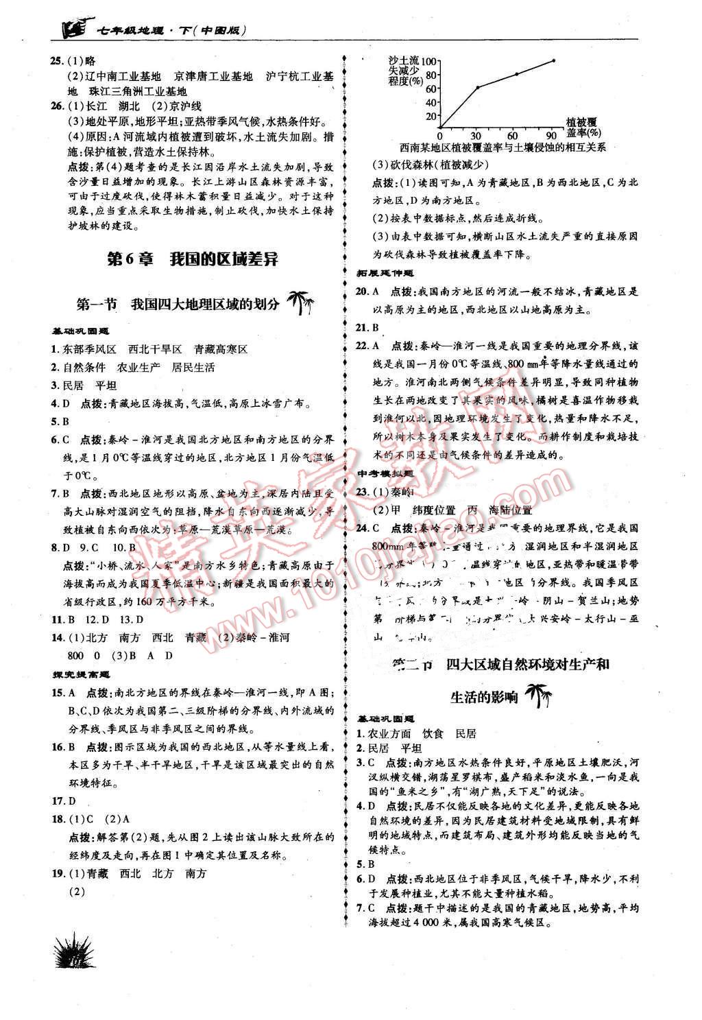 2016年高效同步測(cè)練七年級(jí)地理下冊(cè)中圖版 第8頁(yè)