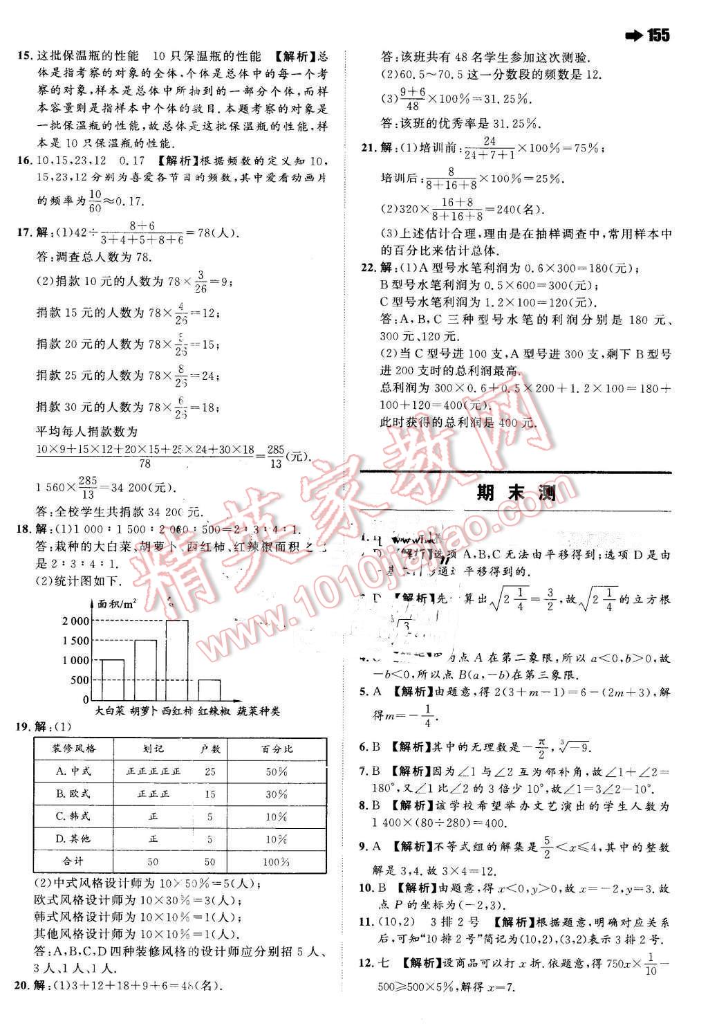 2016年一本七年級數(shù)學(xué)下冊人教版 第33頁