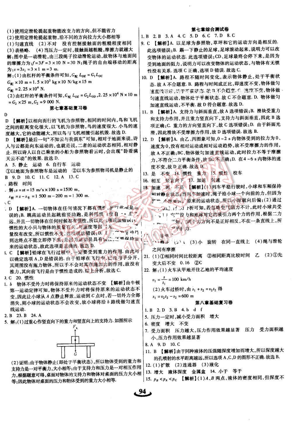 2016年暢響雙優(yōu)卷八年級物理下冊滬粵版 第2頁