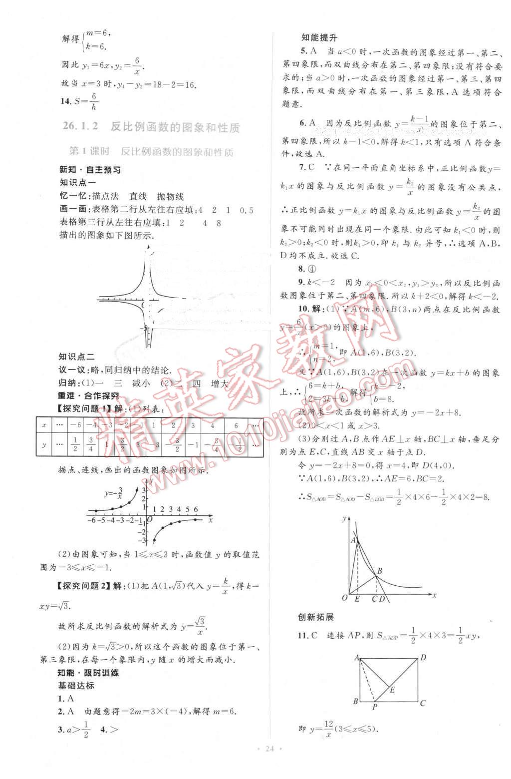 2016年新课标初中同步学习目标与检测九年级数学下册人教版 第2页