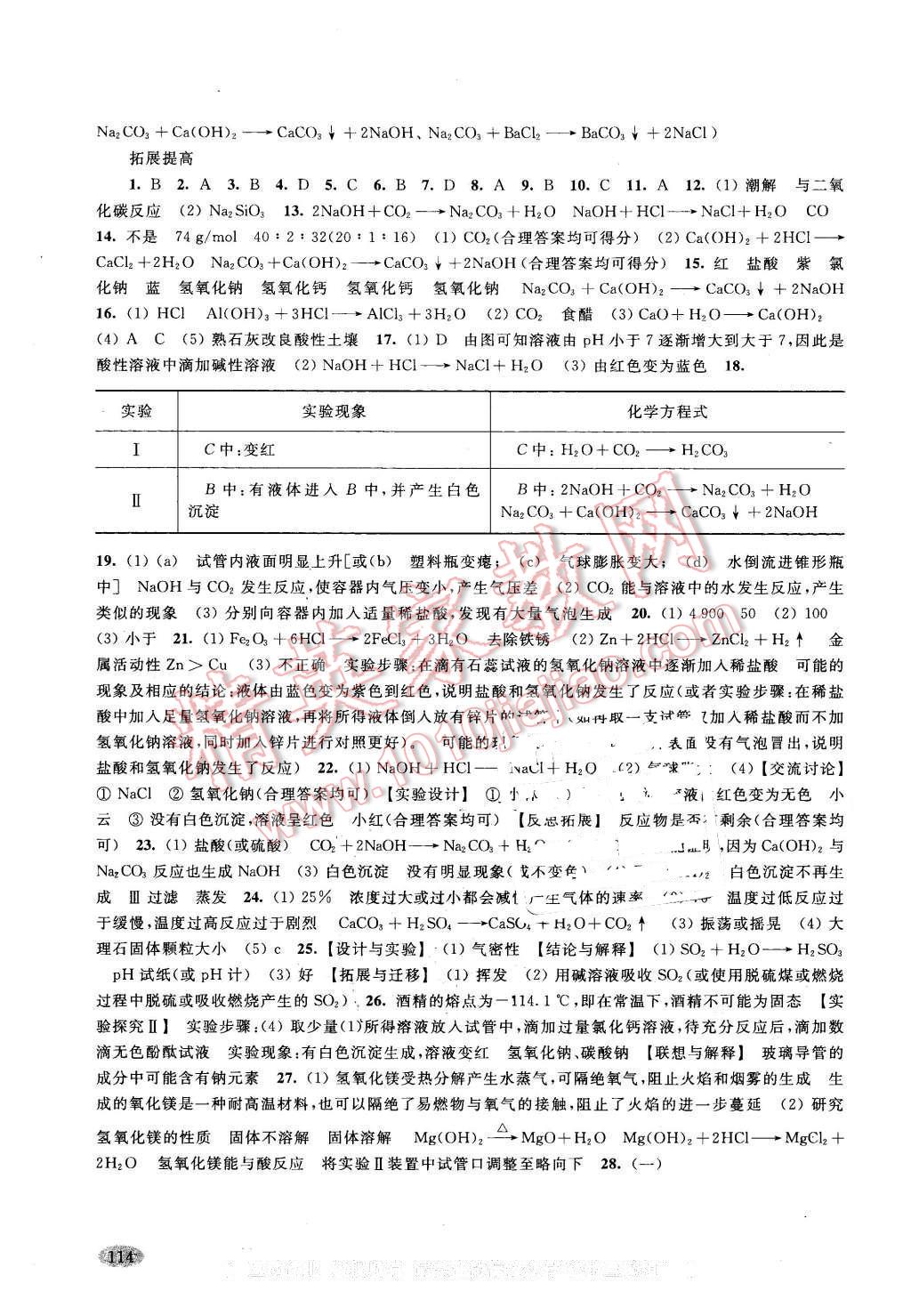 2016年新思路辅导与训练九年级化学第二学期 第3页