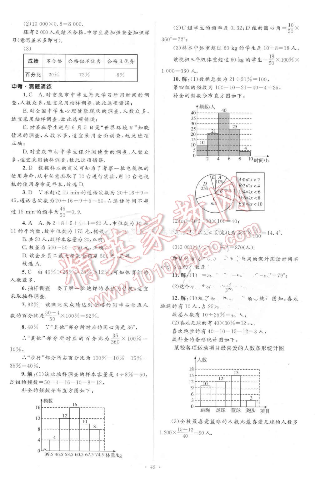 2016年新課標初中同步學習目標與檢測七年級數學下冊人教版 第31頁