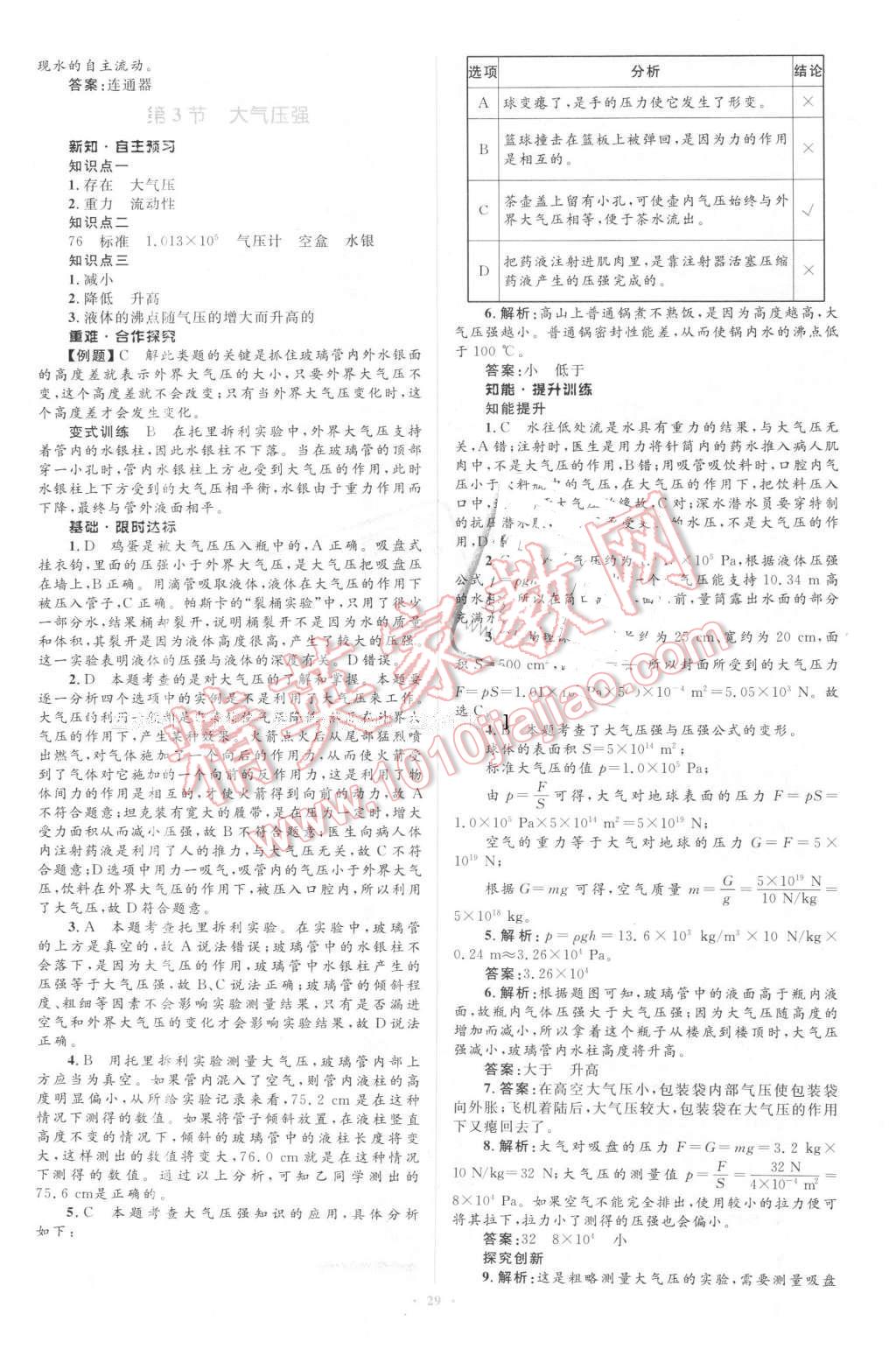 2016年新課標(biāo)初中同步學(xué)習(xí)目標(biāo)與檢測(cè)八年級(jí)物理下冊(cè)人教版 第13頁(yè)