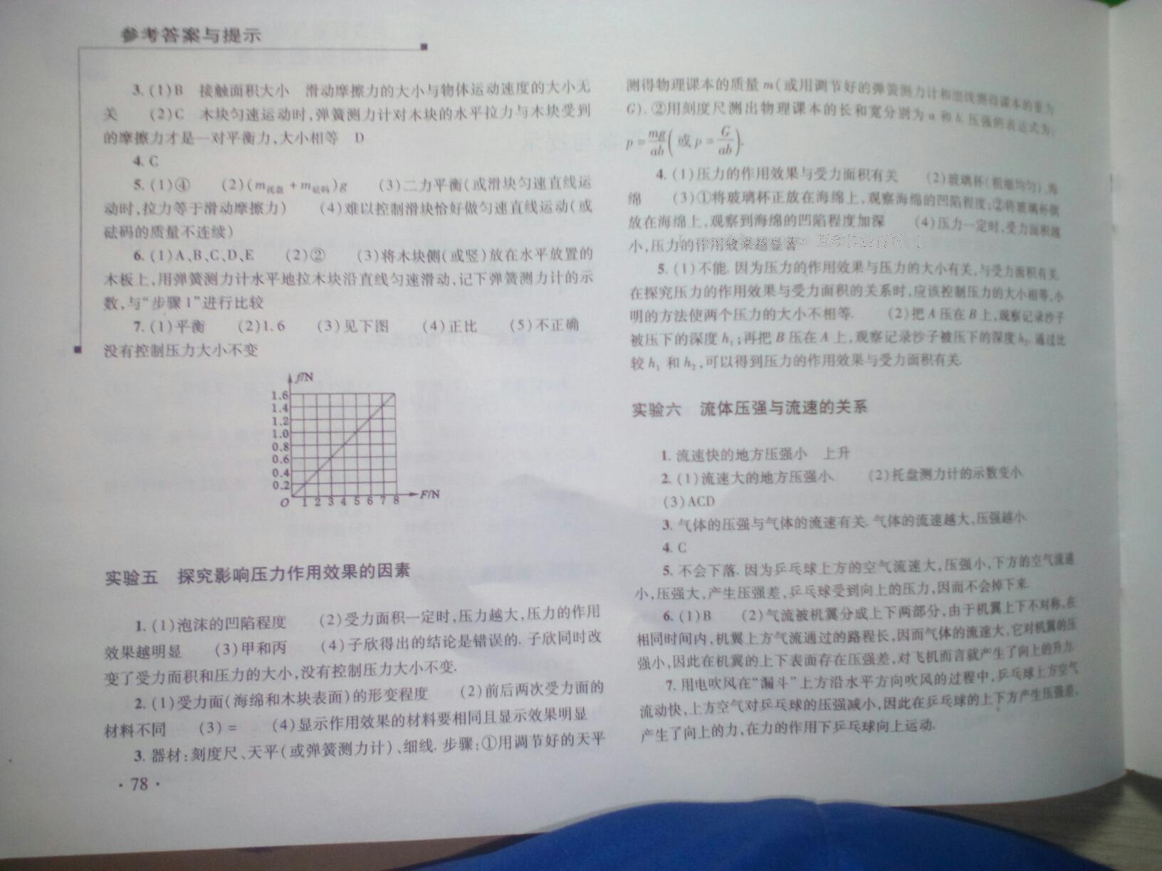 2015年新課程實(shí)驗(yàn)報(bào)告八年級(jí)物理下冊(cè)人教版 第8頁(yè)