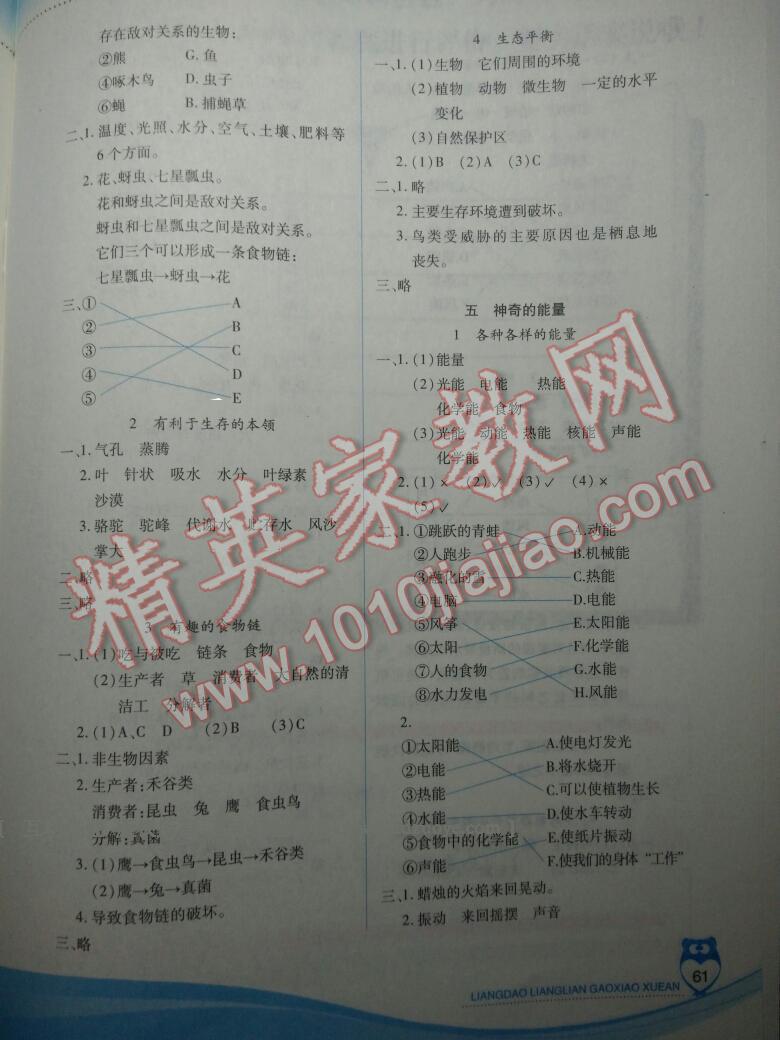 2015年新課標(biāo)兩導(dǎo)兩練高效學(xué)案六年級(jí)科學(xué)下冊(cè)蘇教版 第3頁(yè)