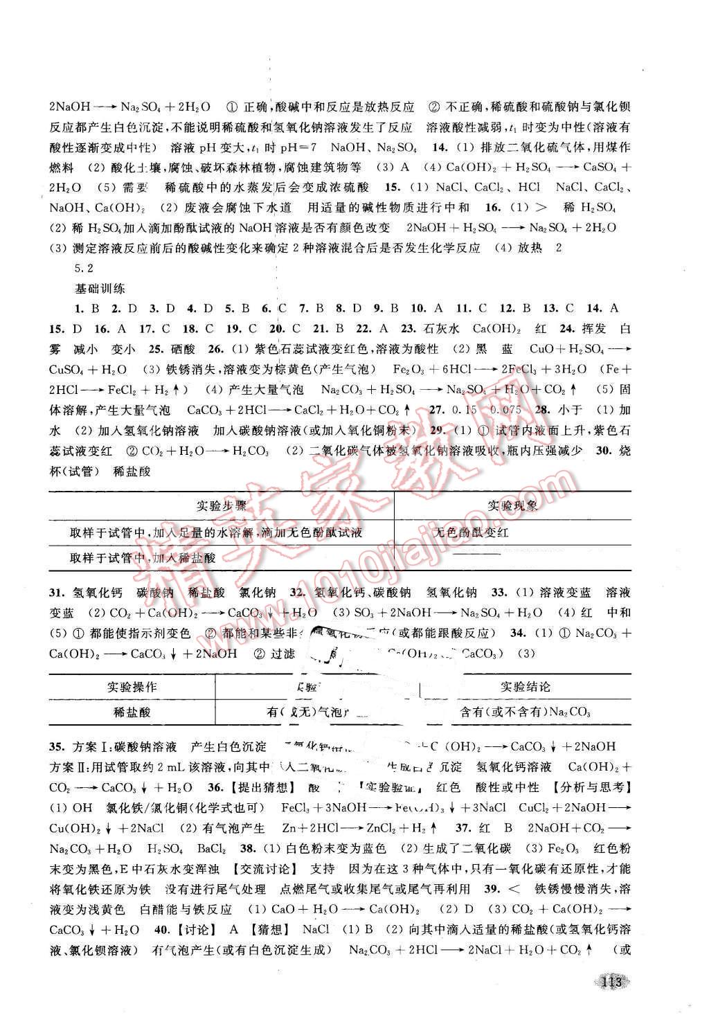 2016年新思路辅导与训练九年级化学第二学期 第2页