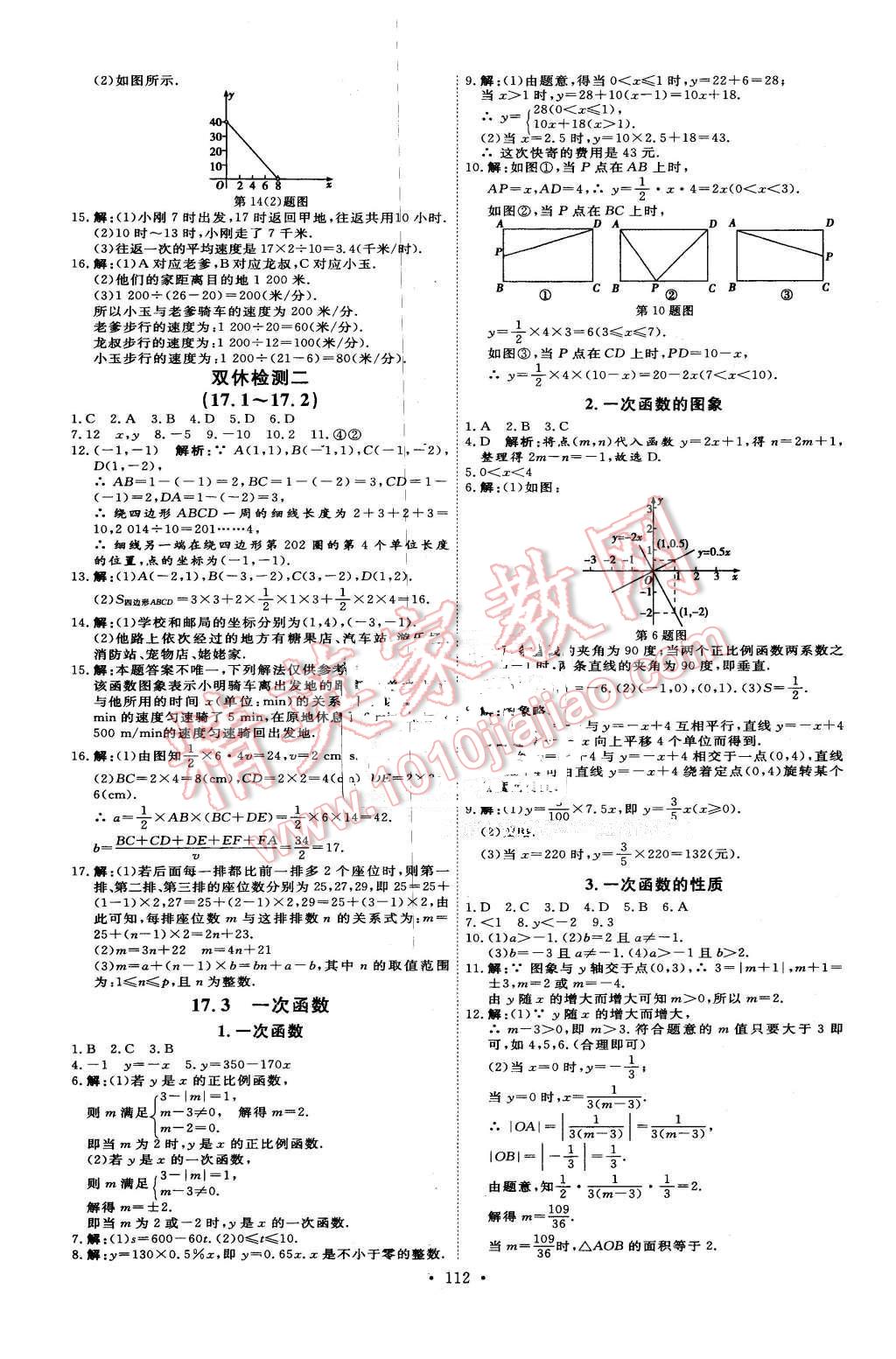 2016年優(yōu)加學(xué)案課時(shí)通八年級數(shù)學(xué)下冊T版 第12頁