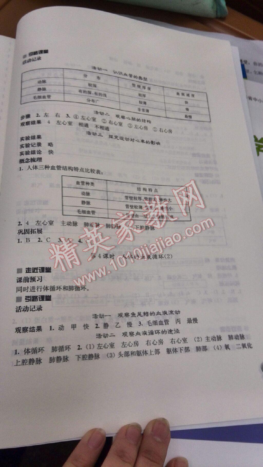 2016年伴你学七年级生物学下册苏科版 第7页