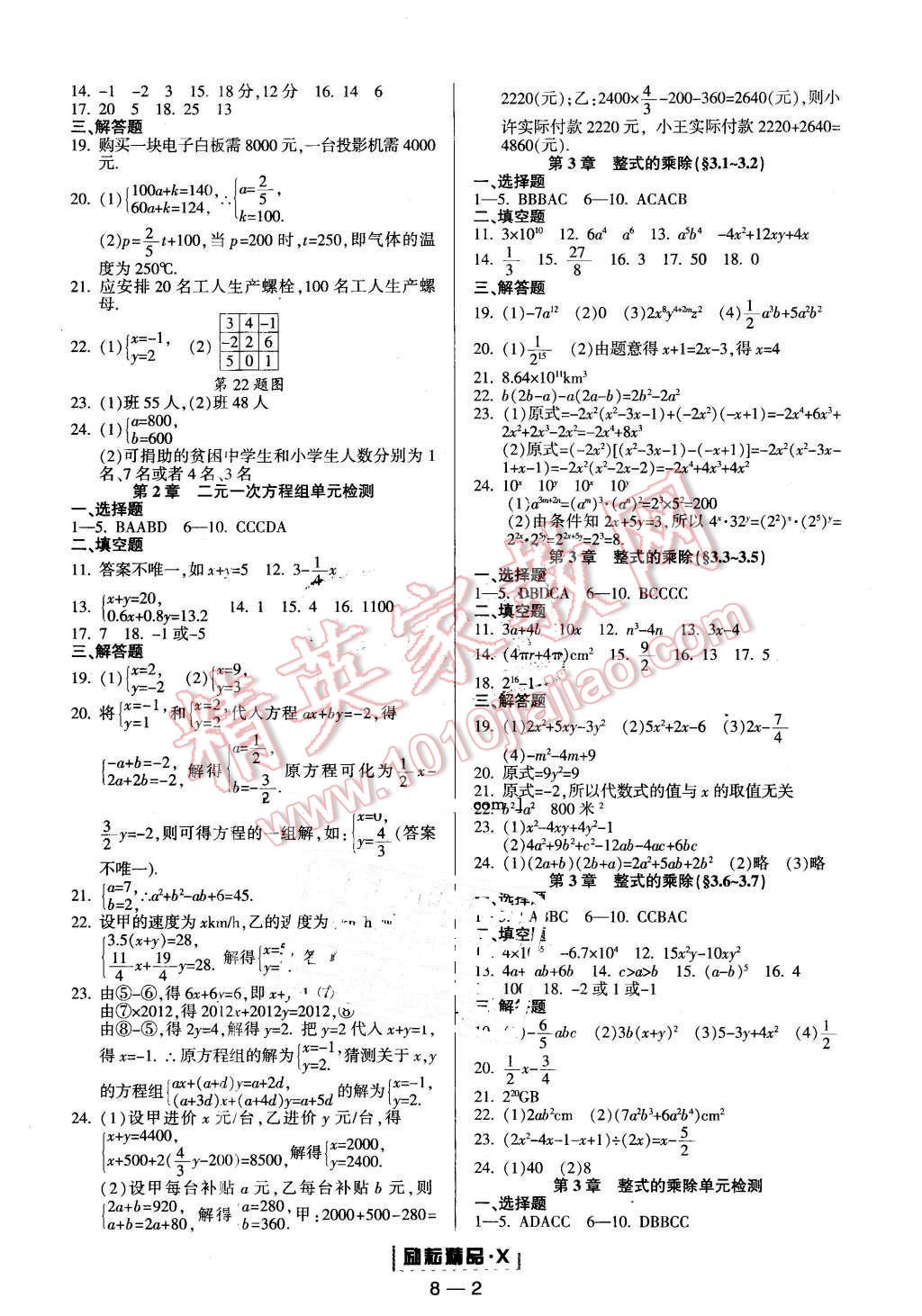 2015年勵(lì)耘書(shū)業(yè)勵(lì)耘活頁(yè)周周練七年級(jí)數(shù)學(xué)下冊(cè) 第2頁(yè)