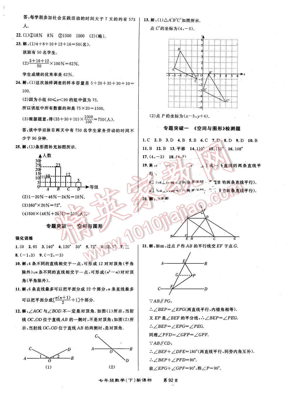 2015年百所名校精點試題七年級數(shù)學(xué)下冊人教版 第12頁