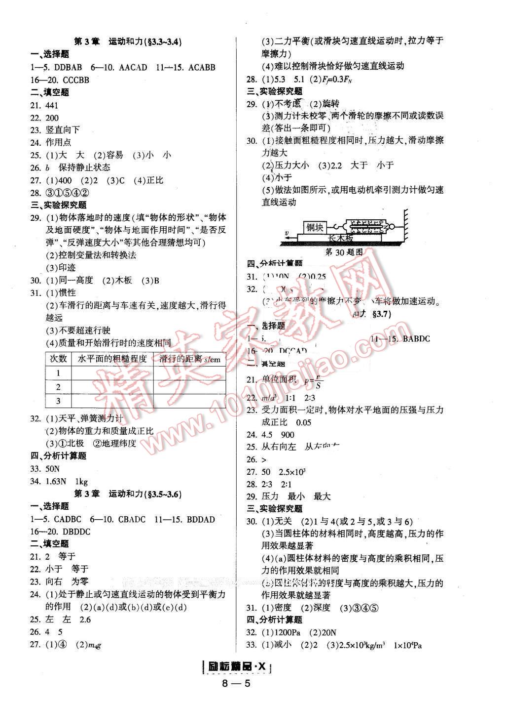 2015年勵(lì)耘書業(yè)勵(lì)耘活頁周周練七年級(jí)科學(xué)下冊(cè) 第5頁