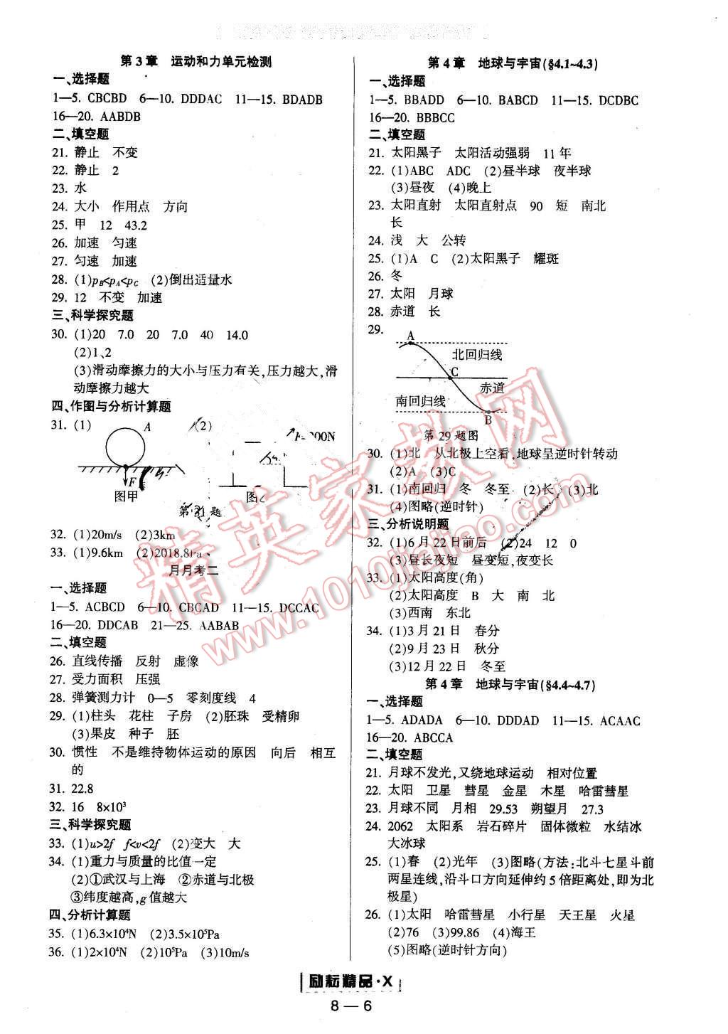 2015年勵耘書業(yè)勵耘活頁周周練七年級科學下冊 第6頁