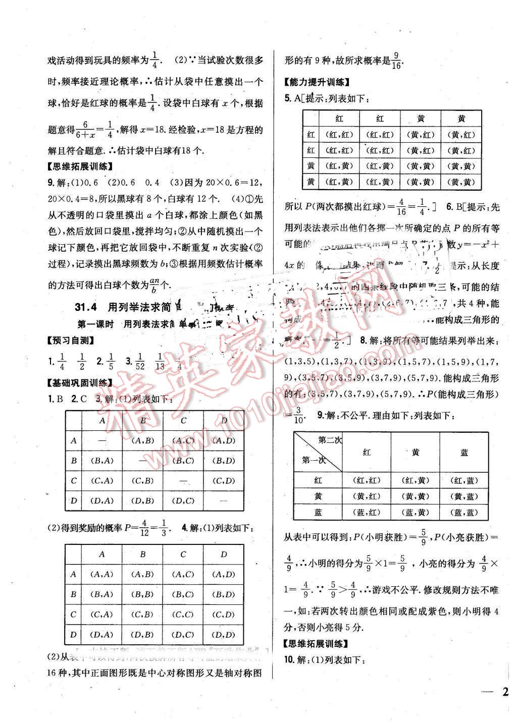 2016年全科王同步課時(shí)練習(xí)九年級(jí)數(shù)學(xué)下冊(cè)冀教版 第15頁(yè)