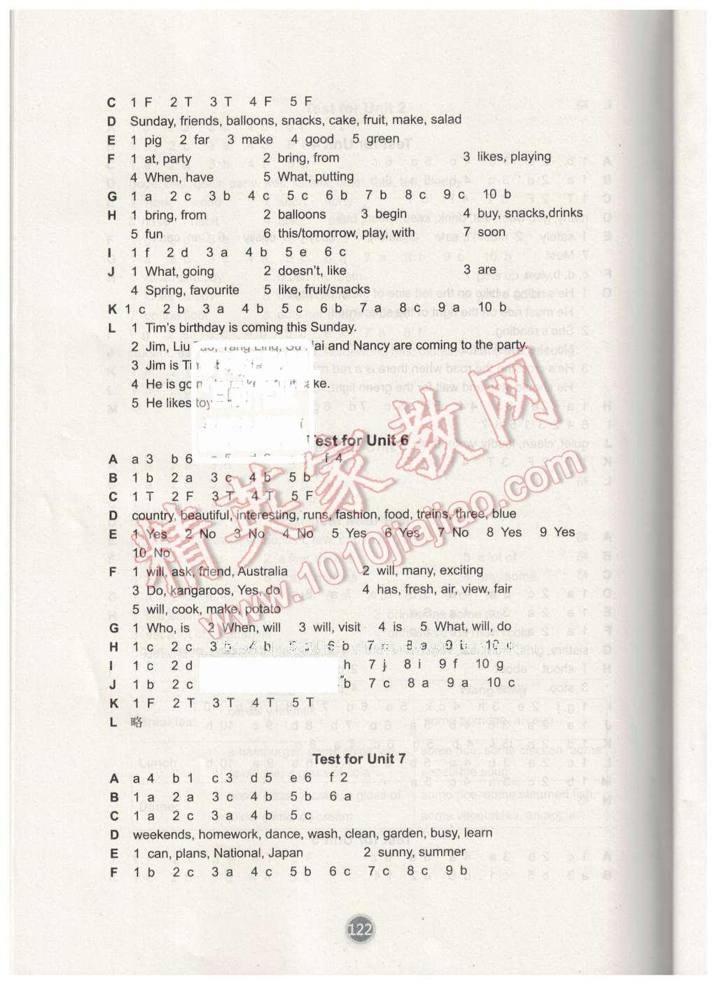 2016年课课练小学英语六年级下册译林版 第10页