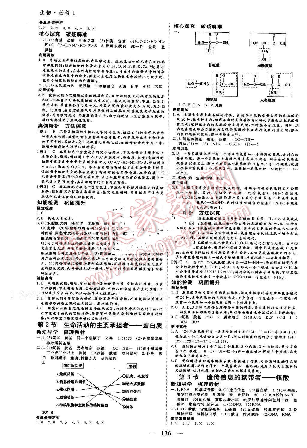 2016年優(yōu)化探究同步導(dǎo)學(xué)案生物必修1人教版 第2頁