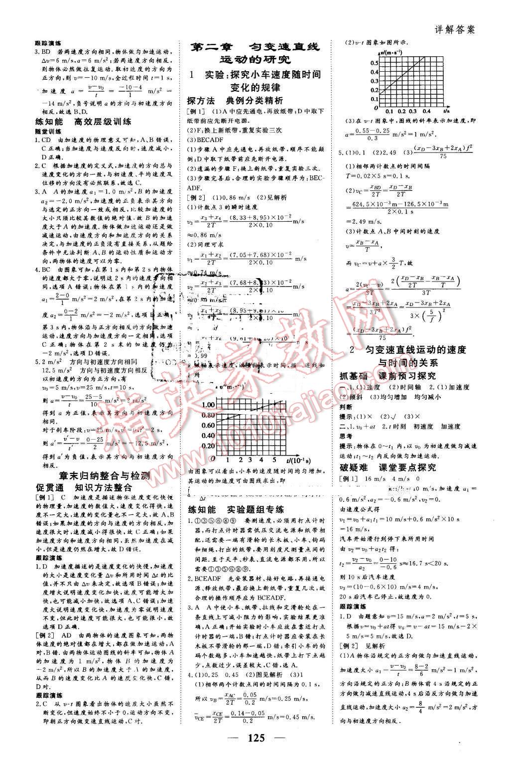 2016年優(yōu)化探究同步導(dǎo)學案物理必修1人教版 第3頁