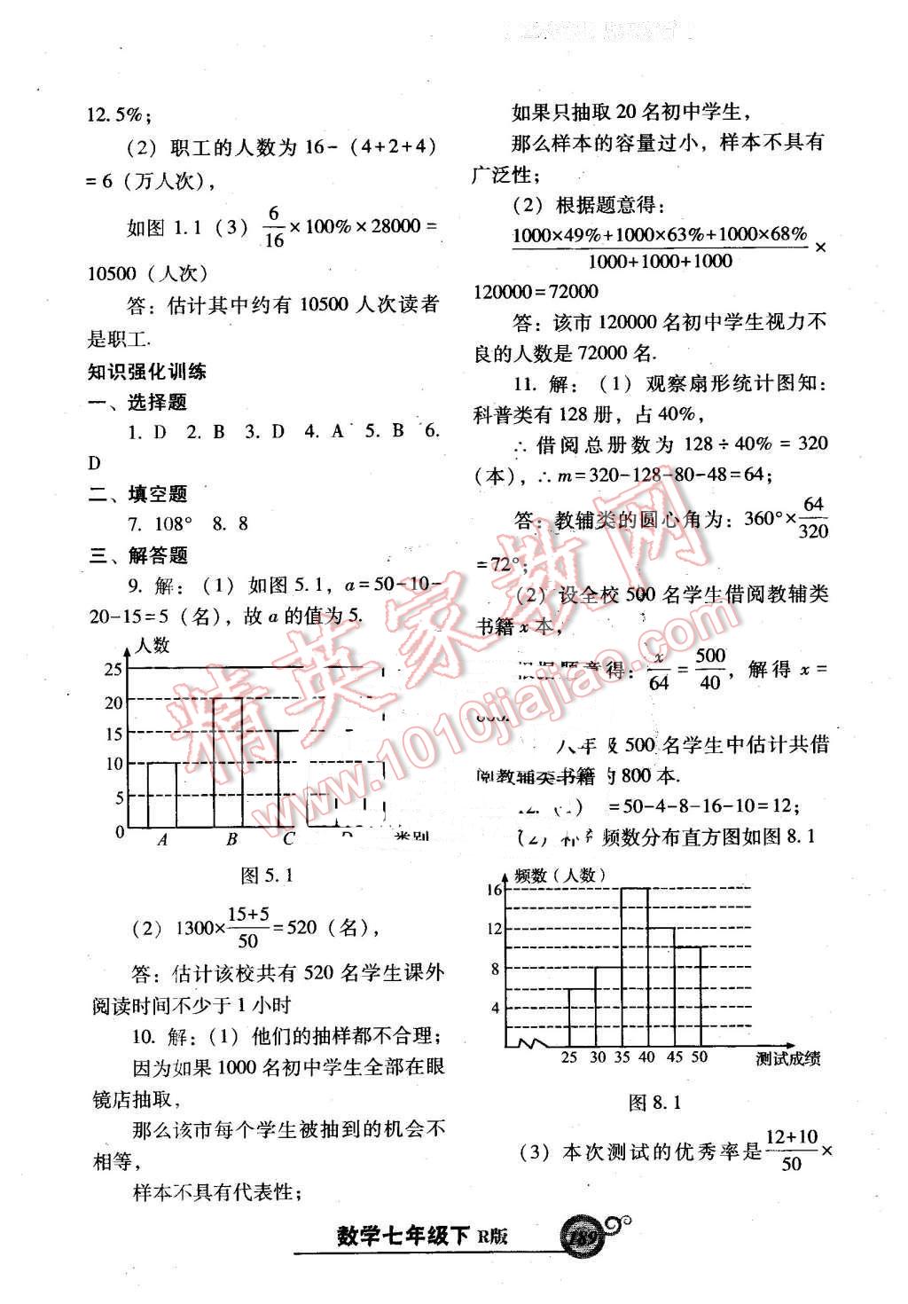 2016年尖子生新课堂课时作业七年级数学下册人教版 第33页