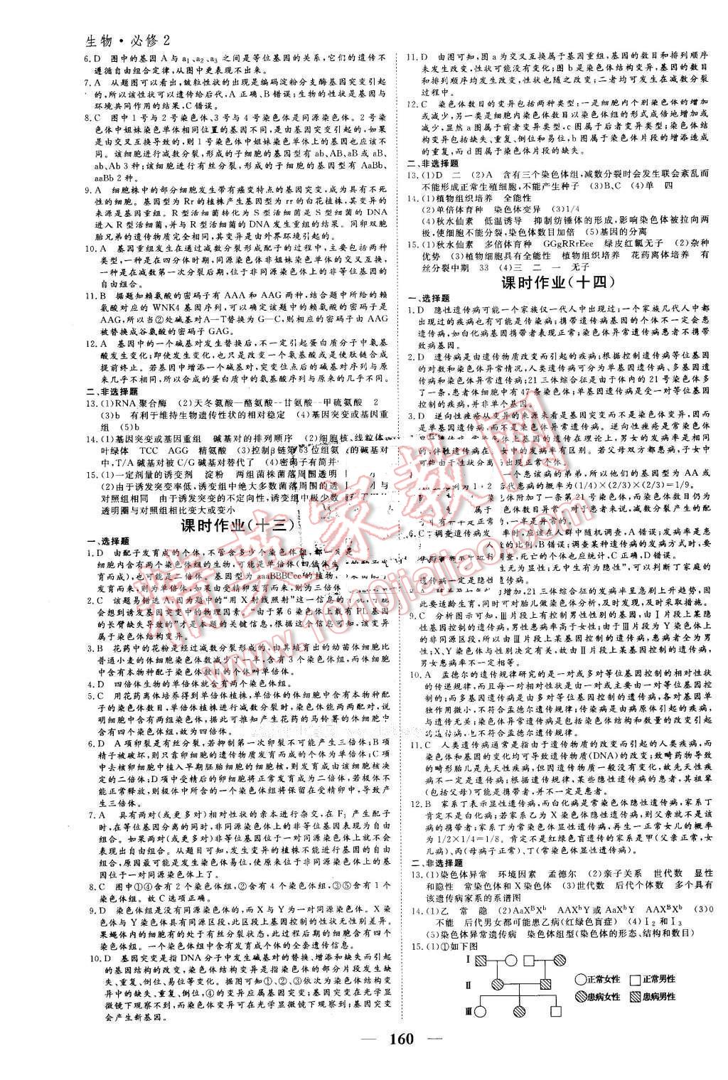 2016年優(yōu)化探究同步導(dǎo)學(xué)案生物必修2人教版 第18頁(yè)