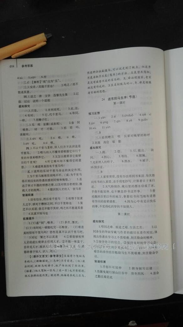 2014年基礎(chǔ)訓(xùn)練八年級(jí)語(yǔ)文下冊(cè)人教版 第181頁(yè)