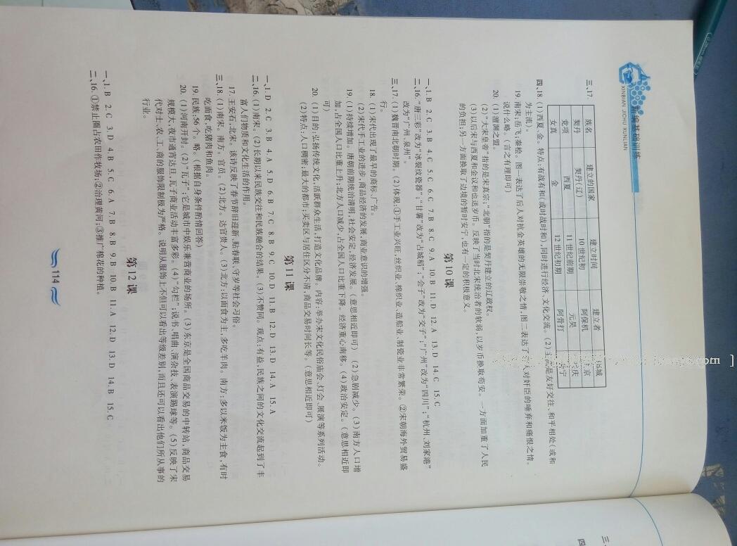 2016年新編基礎(chǔ)訓(xùn)練七年級中國歷史下冊人教版黃山書社 第52頁