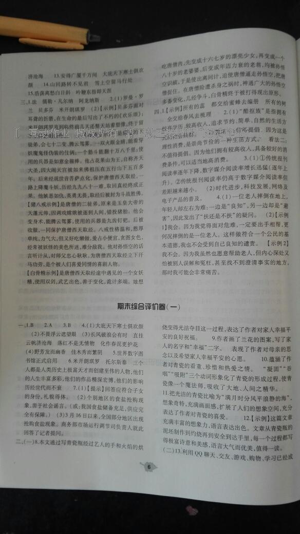 2014年基礎(chǔ)訓(xùn)練八年級(jí)語(yǔ)文下冊(cè)人教版 第194頁(yè)