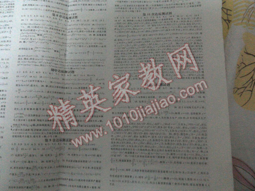 2015年精英新課堂七年級(jí)數(shù)學(xué)下冊滬科版 第18頁