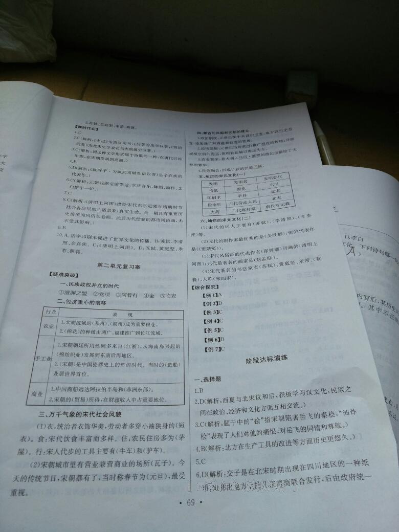 2015年长江全能学案同步练习册七年级历史下册人教版 第56页