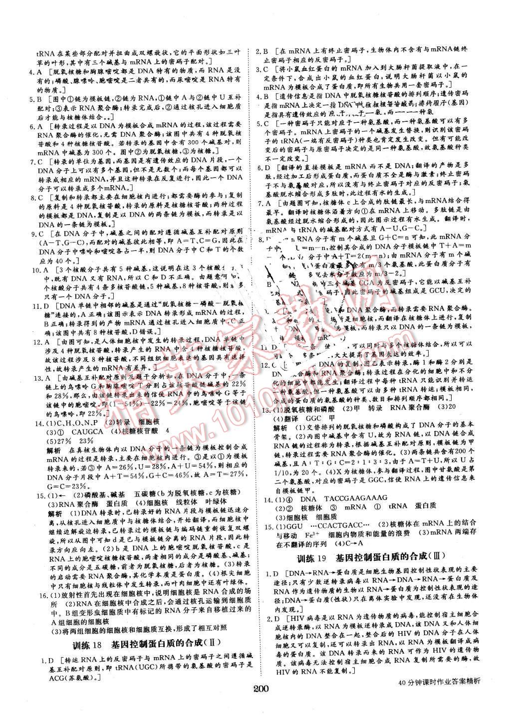 2016年步步高學(xué)案導(dǎo)學(xué)與隨堂筆記生物必修2蘇教版 第24頁