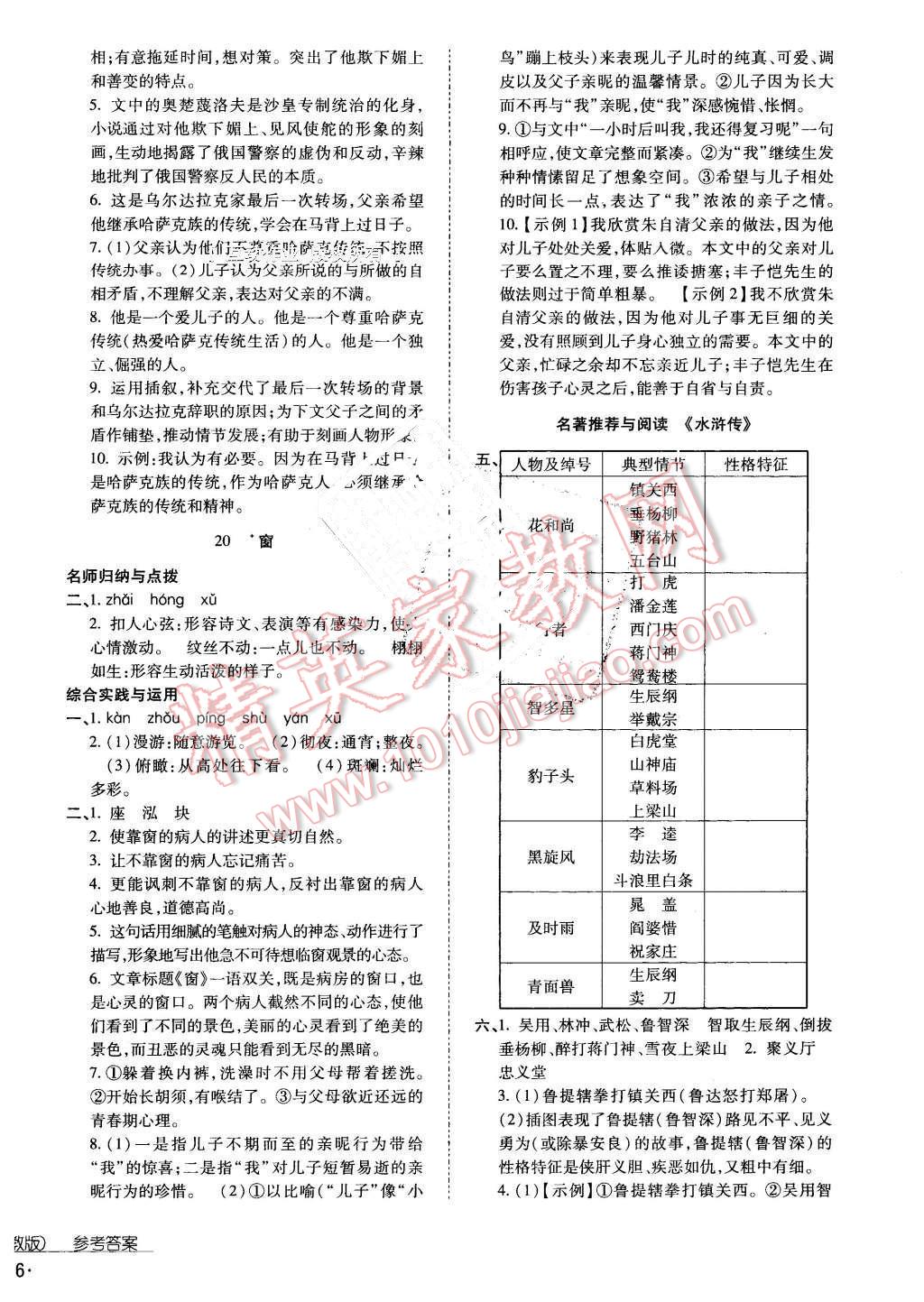 2016年云南省标准教辅优佳学案八年级语文下册苏教版 第12页