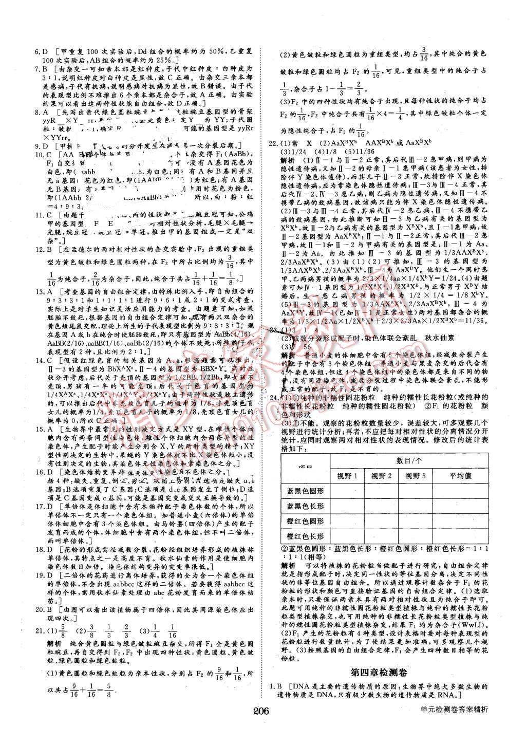 2016年步步高學(xué)案導(dǎo)學(xué)與隨堂筆記生物必修2蘇教版 第30頁