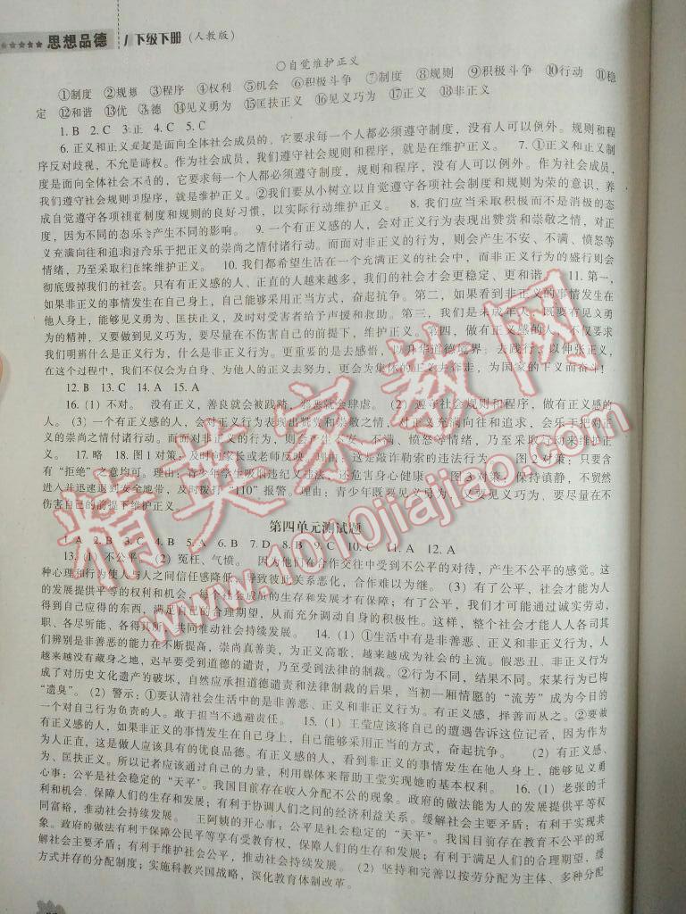 2016年新課程能力培養(yǎng)八年級政治下冊人教版 第13頁