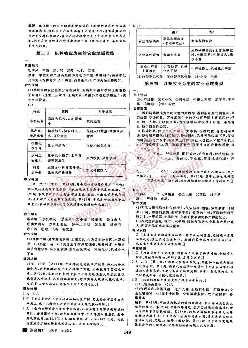 2015年步步高學(xué)案導(dǎo)學(xué)與隨堂筆記地理必修2人教版 第5頁(yè)