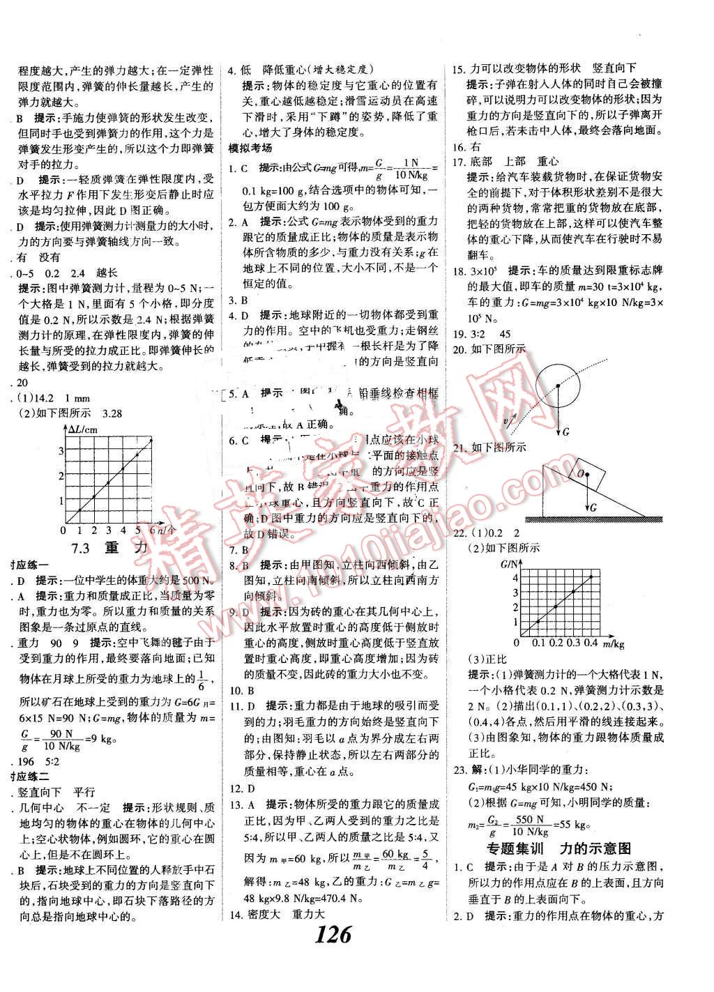 2016年全優(yōu)課堂考點(diǎn)集訓(xùn)與滿分備考八年級(jí)物理下冊(cè)人教版 第2頁