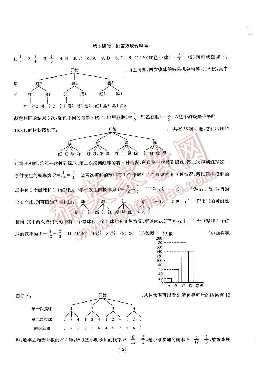 2016年金鑰匙1加1課時作業(yè)加目標(biāo)檢測九年級數(shù)學(xué)下冊江蘇版 第18頁