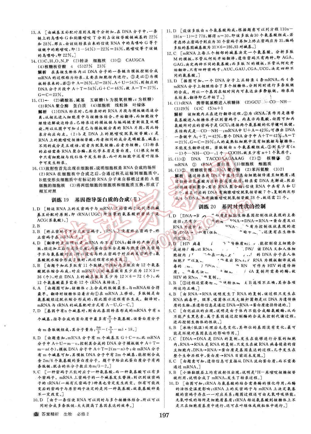 2015年步步高学案导学与随堂笔记生物必修2人教版 第25页