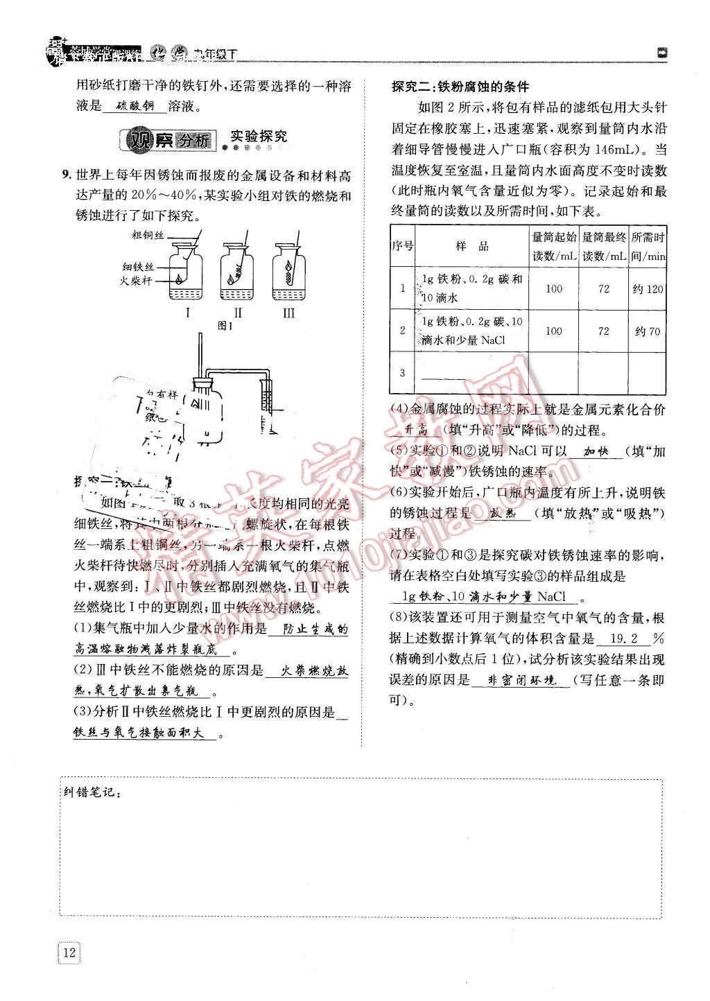 2016年蓉城學(xué)堂課課練九年級化學(xué)下冊 第12頁