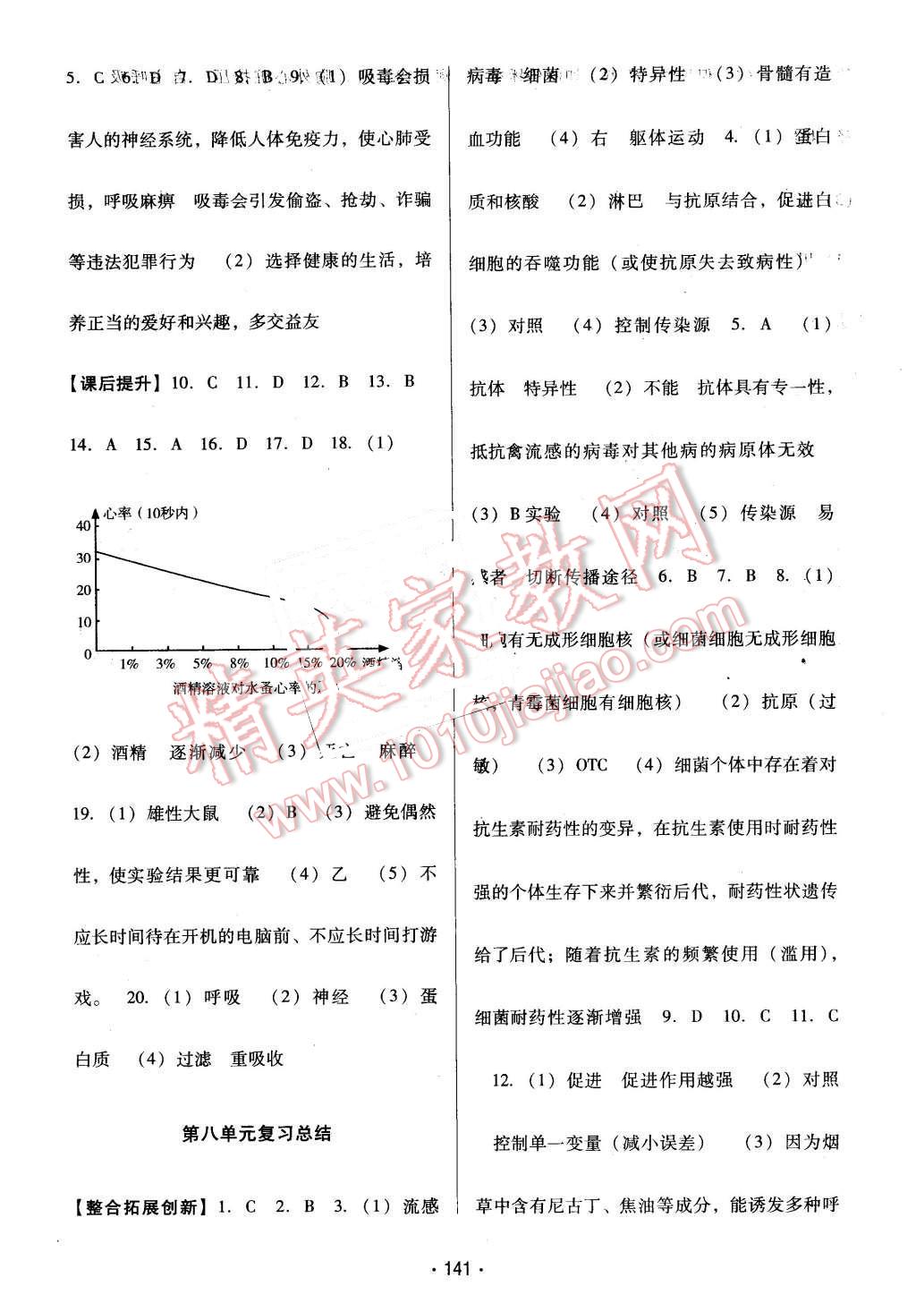 2016年云南省標(biāo)準(zhǔn)教輔優(yōu)佳學(xué)案八年級生物學(xué)下冊人教版 第9頁