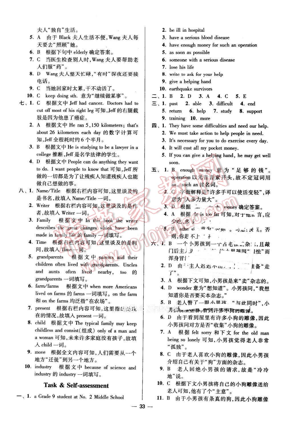 2016年初中英语小题狂做八年级下册江苏版 第33页