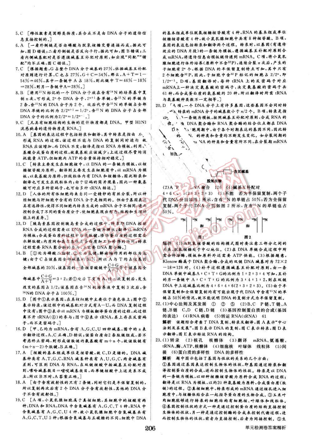 2015年步步高学案导学与随堂笔记生物必修2人教版 第34页