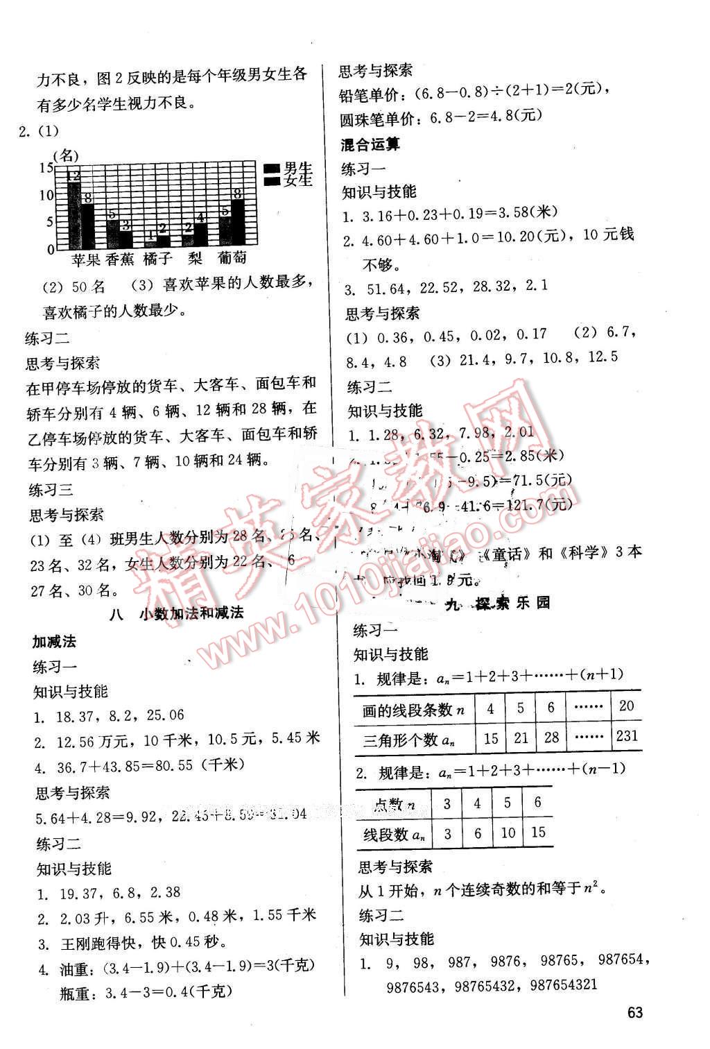 2016年基本功训练四年级数学下册冀教版 第6页