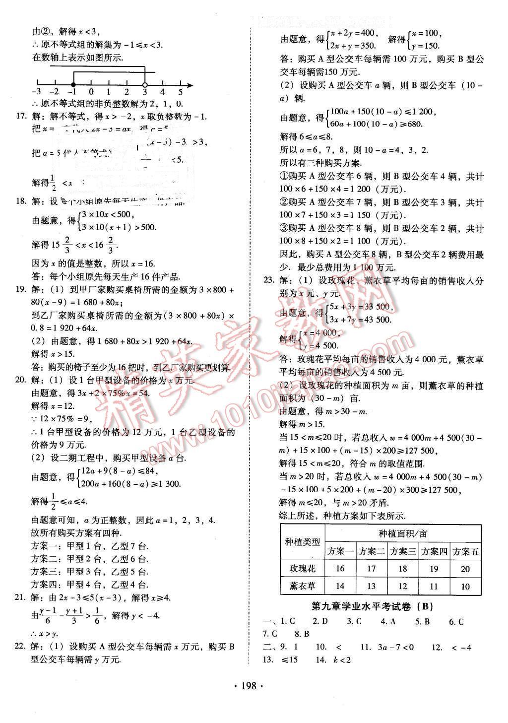 2016年云南省标准教辅优佳学案七年级数学下册人教版 第26页